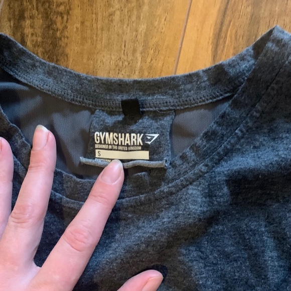 Marled Grey Gymshark Cropped Tank - Picture 4 of 4